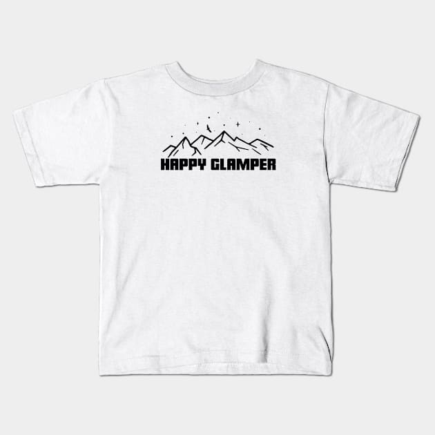 Glamping Kids T-Shirt by Mountain Morning Graphics